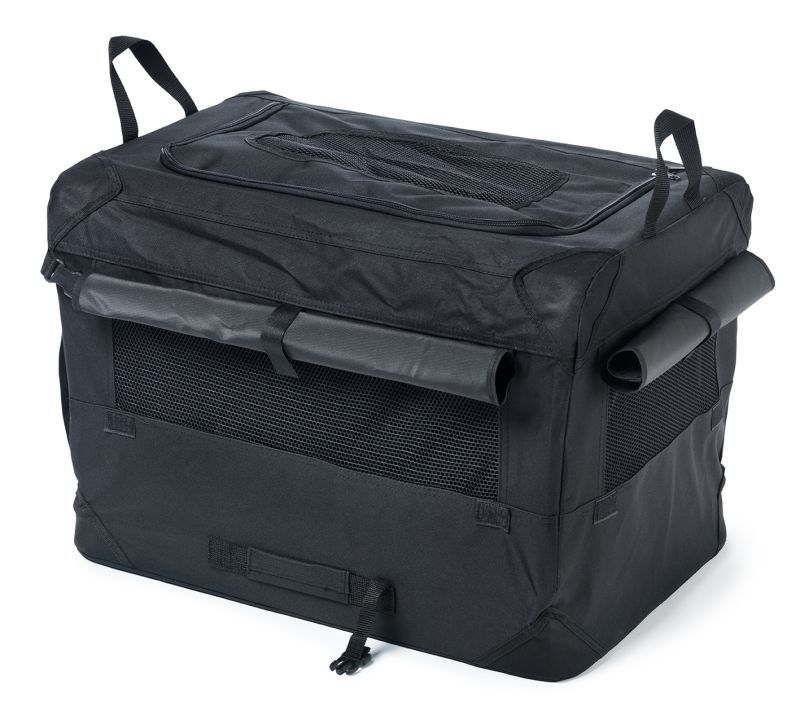  70cm L Sort canvas hundebur