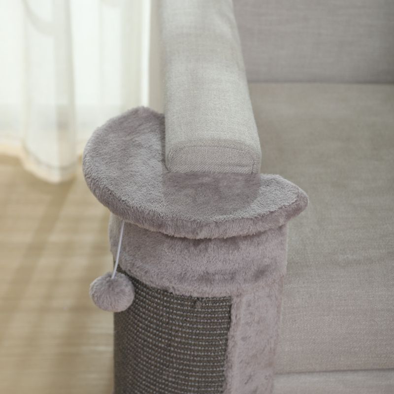 Grått klorestativ til katt for sofa og hjørner