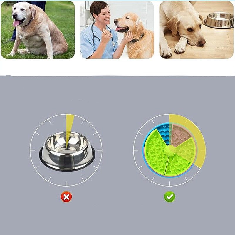 Slikkematte Slow feeder med flere etasjer - til hund