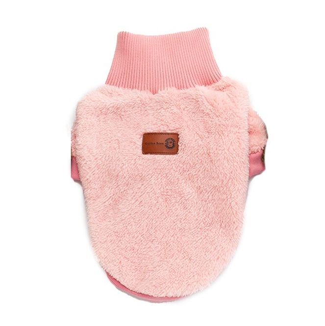 Hovedbilde Myk korallfleece hundegenser - rosa