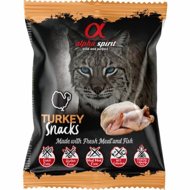 Hovedbilde AlphaSpirit Kalkun kattesnacks