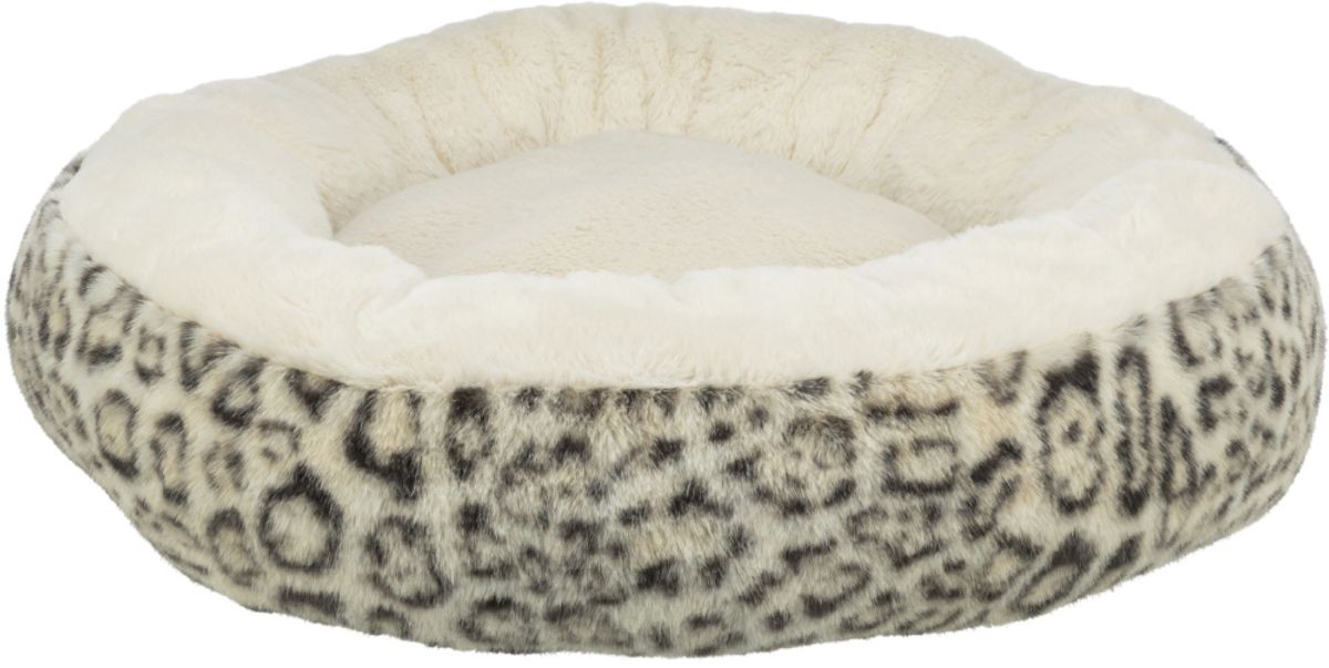 Leo lys plysj donut katt- og hundeseng 50cm