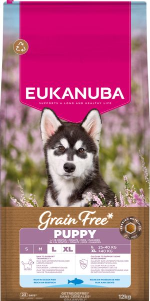 Hovedbilde Eukanuba Puppy & Junior Large Grainfree Havfisk 12 kg