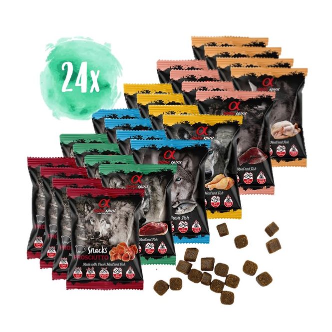 Hovedbilde Alphaspirit SnackPack Hund 24pk