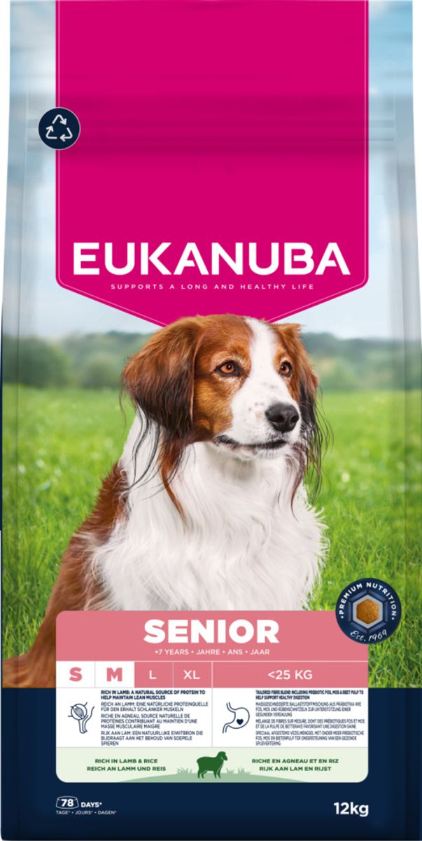 Eukanuba Senior Small/medium Lam og Ris 12kg