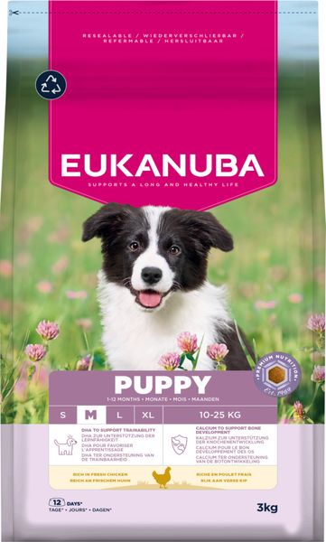 Hovedbilde Eukanuba Puppy Medium Breed Kylling 3kg