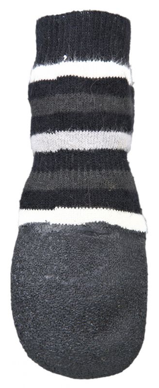 Gummierte stripete hundesokker, 2pk