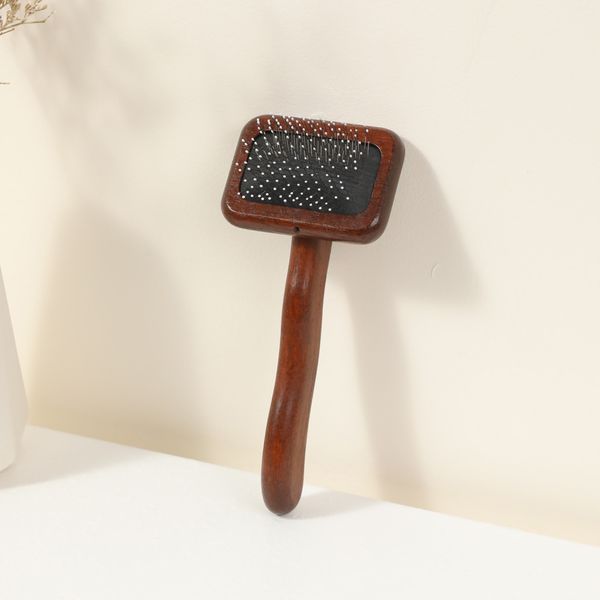 Hovedbilde Mørk tre karde til hund og katt 7cm