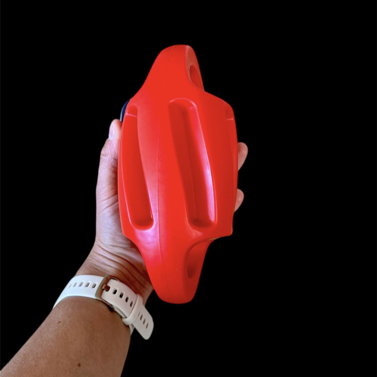 Stor rød gummi hundeleke - Kapsel 20 cm