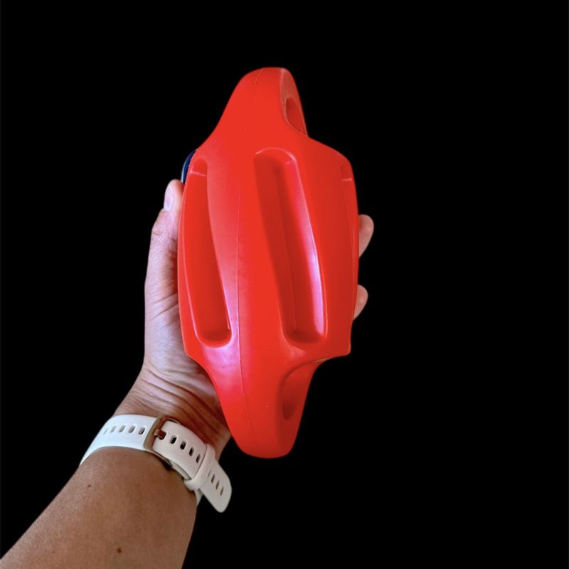 Stor rød gummi hundeleke - Kapsel 20 cm