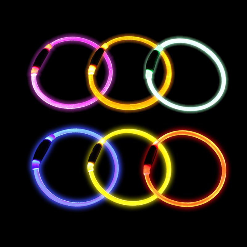 Medium LED ring med USB lader, 50cm - justerbar