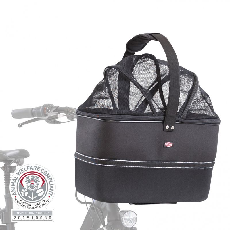 Sort sykkelbag for hund - Styret