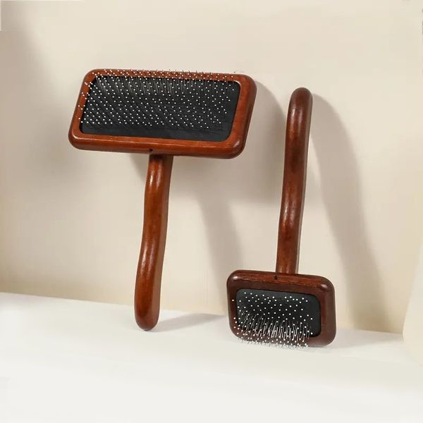 Hovedbilde Mørk tre karde til hund og katt 12cm