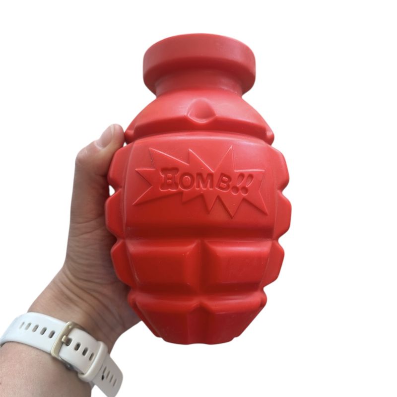 Stor rød gummi hundeleke - Granat