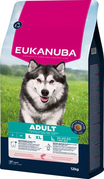 Hovedbilde Eukanuba Adult Large Breeds Laks og Bygg 12kg