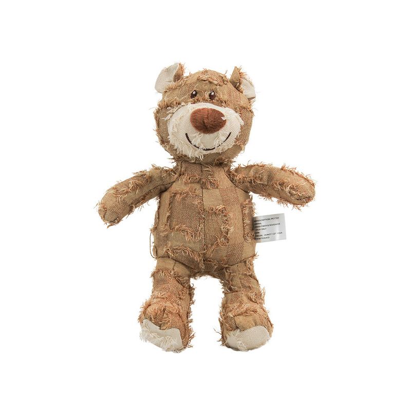 Liten rufsete lysebrun bamse 22 cm