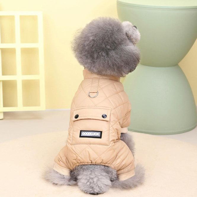 Hovedbilde Beige vinterdress til hund