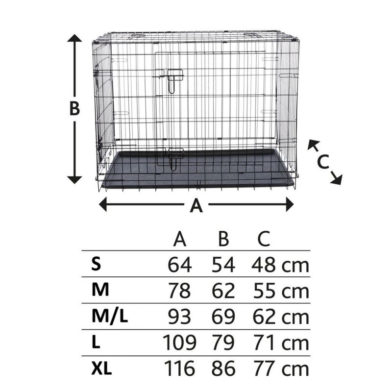 Stålbur Home Kennel til hund og katt, S - ca 12kg