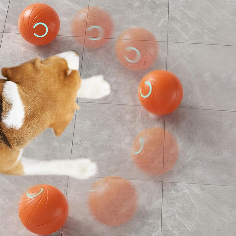 Elektrisk leke til katt og småhunder: jumping ball