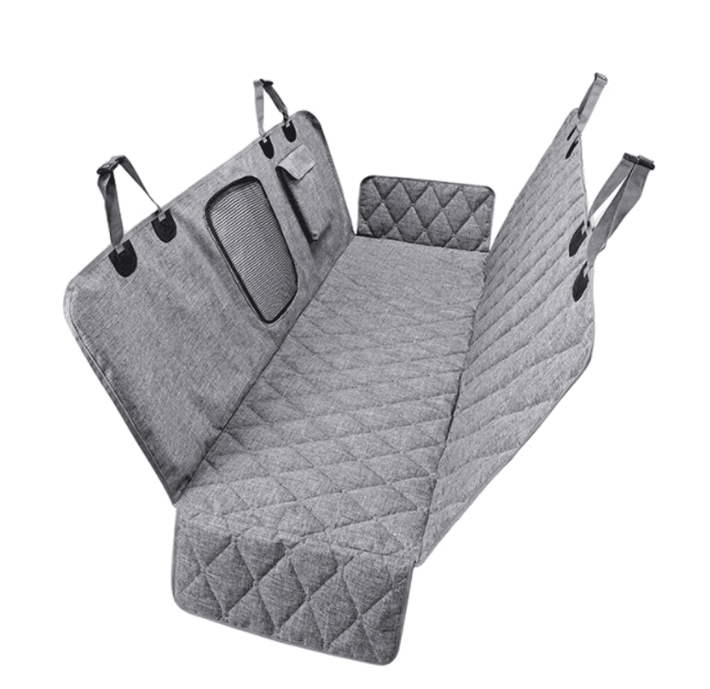 Grått bilsetetrekk Velvet Quilt Delux