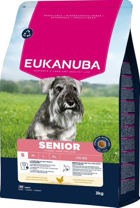 Hovedbilde Eukanuba Senior Small Breed kylling 3kg