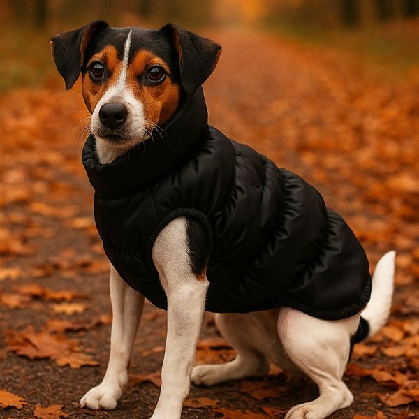 Hovedbilde Sort boblejakke til hund