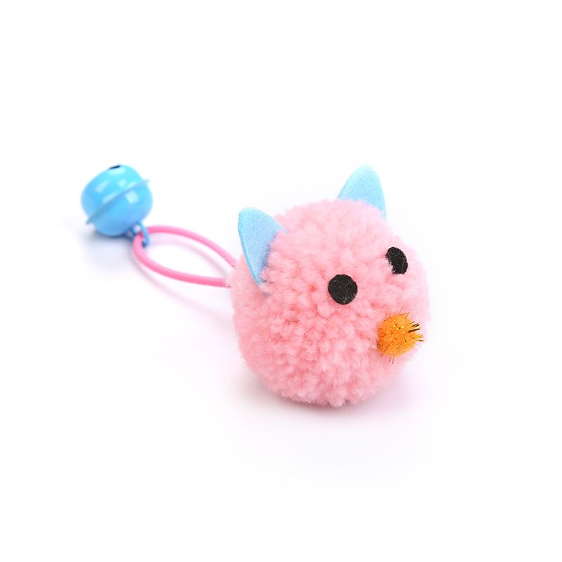 Plush lekemus pongpong katteleke med bjelle