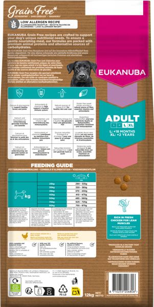 Hovedbilde Eukanuba Adult Large Grainfree Chicken 12kg