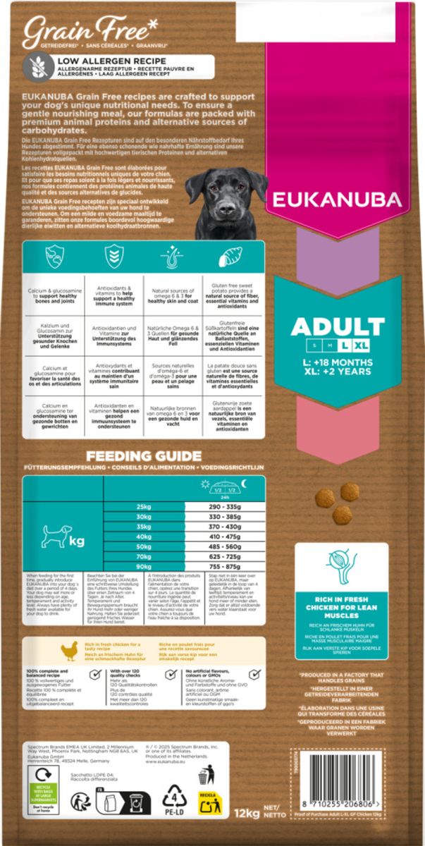 Eukanuba Adult Large Grainfree Chicken 12kg