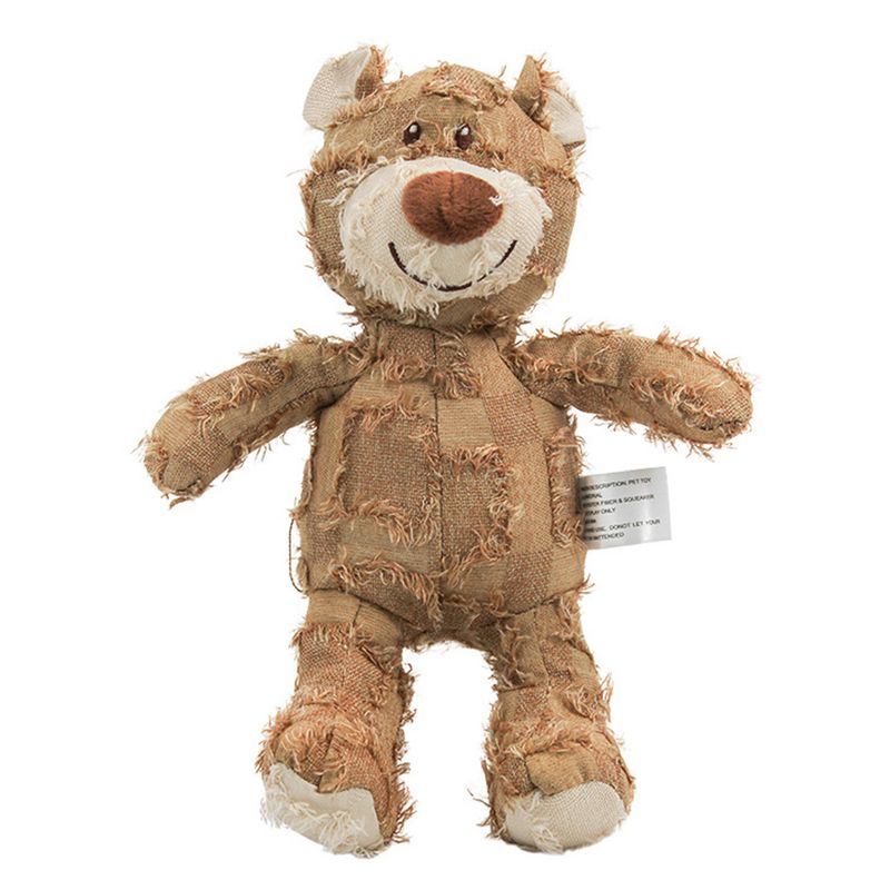 Stor rufsete lysebrun bamse 28 cm