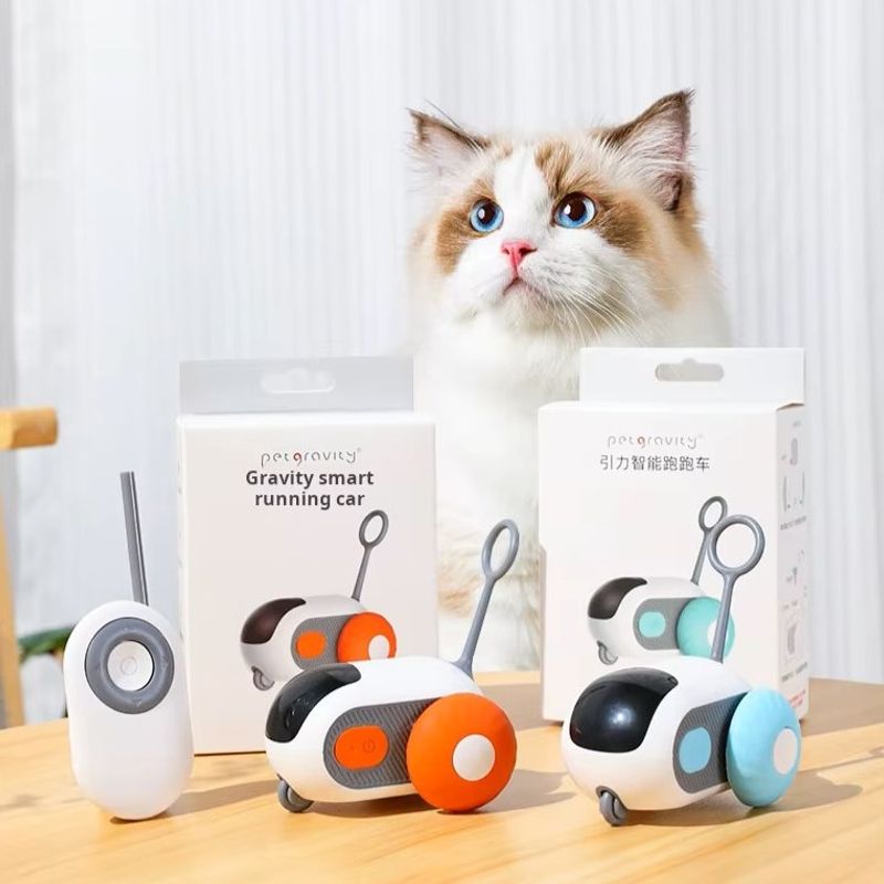 Electric remote-controlled cat teaser sports car