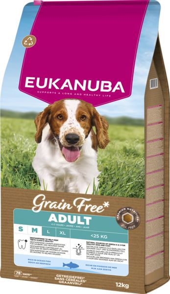 Hovedbilde Eukanuba Small/medium Grain Free Ocean Fish 12kg
