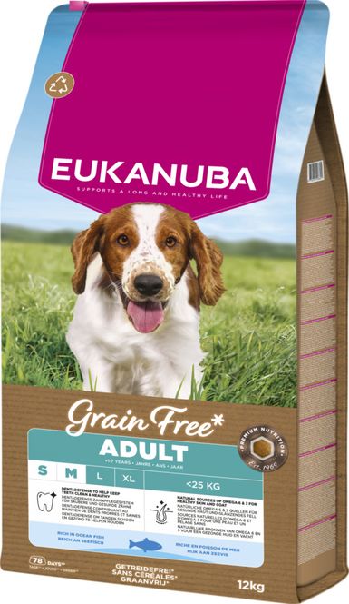 Hovedbilde Eukanuba Small/medium Grain Free Ocean Fish 12kg