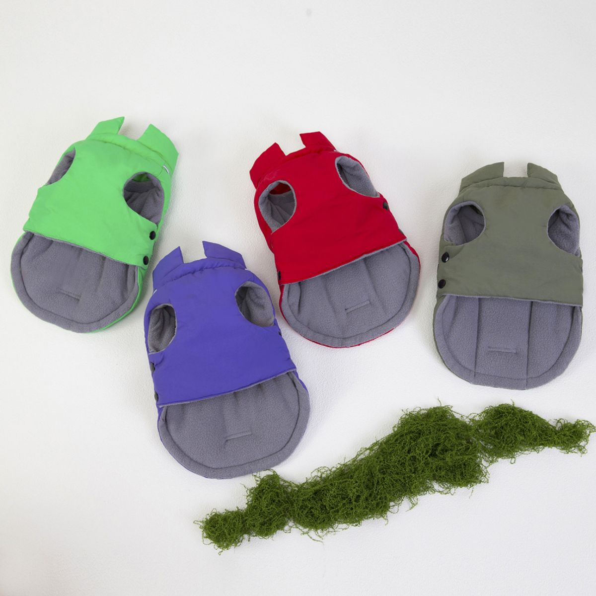 Grønt lett vattert hundedekken