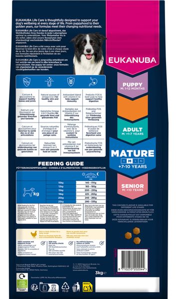 Hovedbilde Eukanuba Mature Medium Breed kylling 12kg