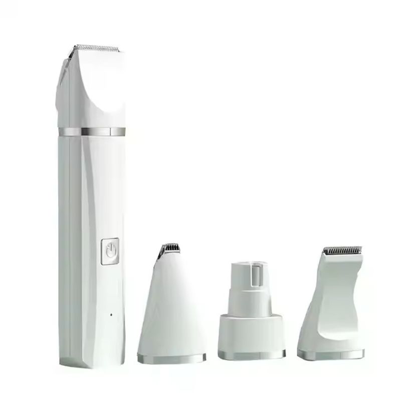 4-i-1 Klippemaskin for hund med klotrimmer - USB lader