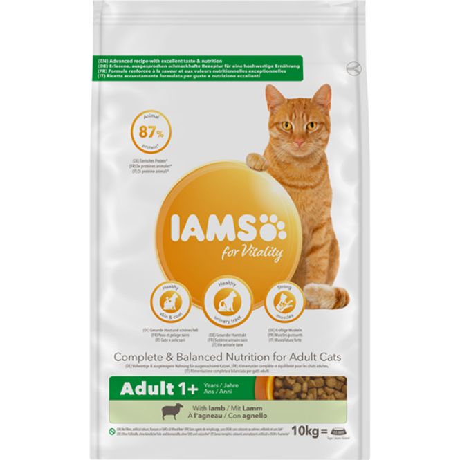 Hovedbilde IAMS CAT Vitality Adult lam 10kg