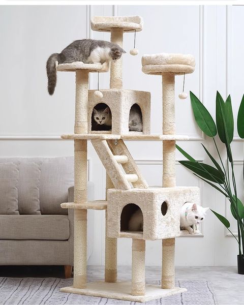 Hovedbilde XL Lyst klorestativ til katter, 173cm