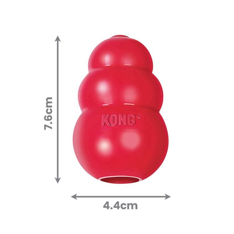 KONG Hundeleke Classic Rød S 6.5cm