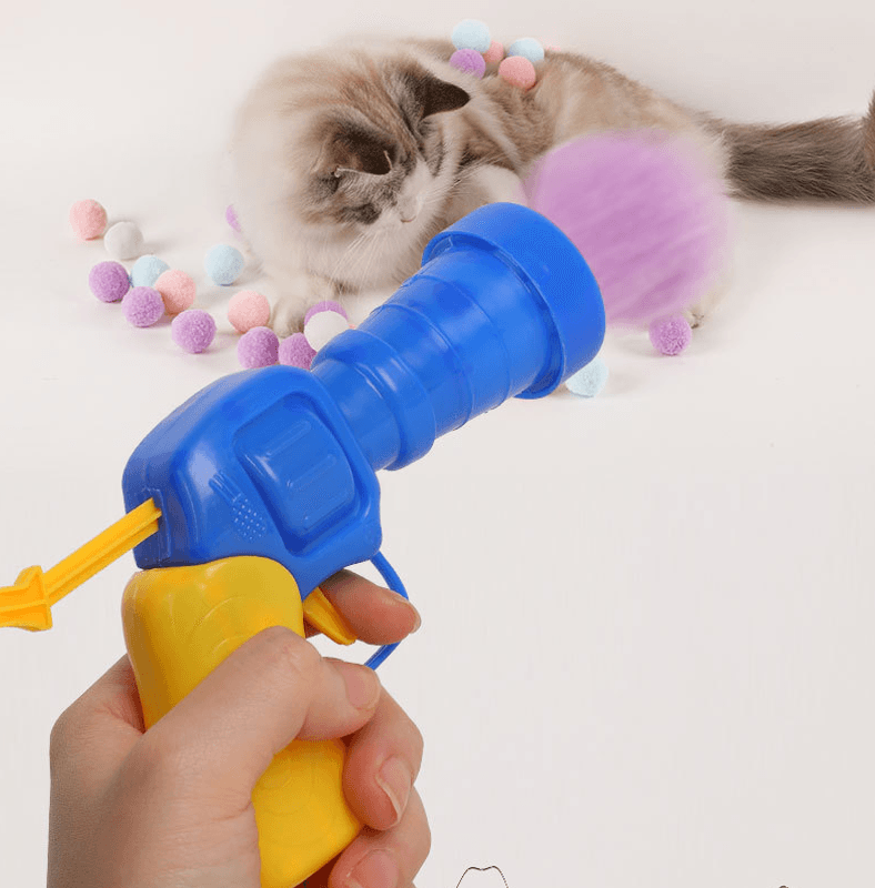 Katteleke pistol med plushballer
