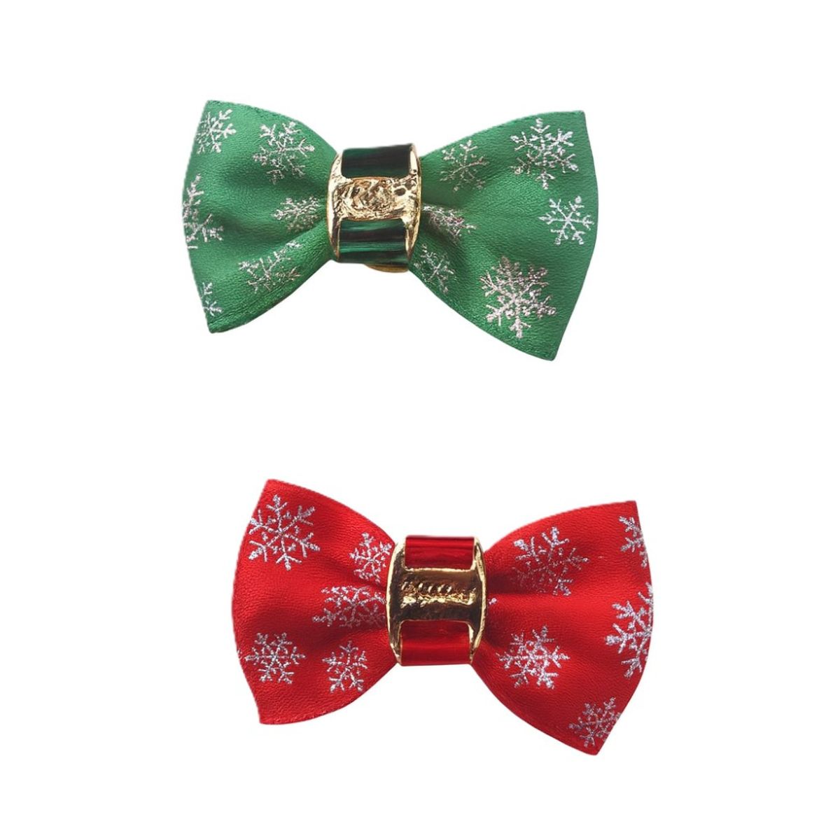 Hundesløyfe med snøfnugg dekor