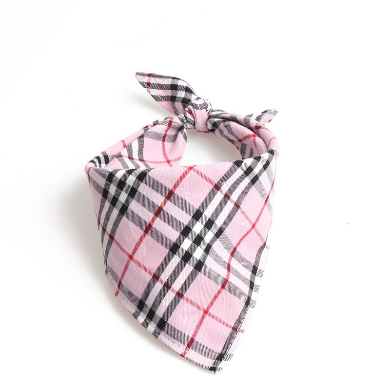 Rosa bandana skjerf til hund - Medium