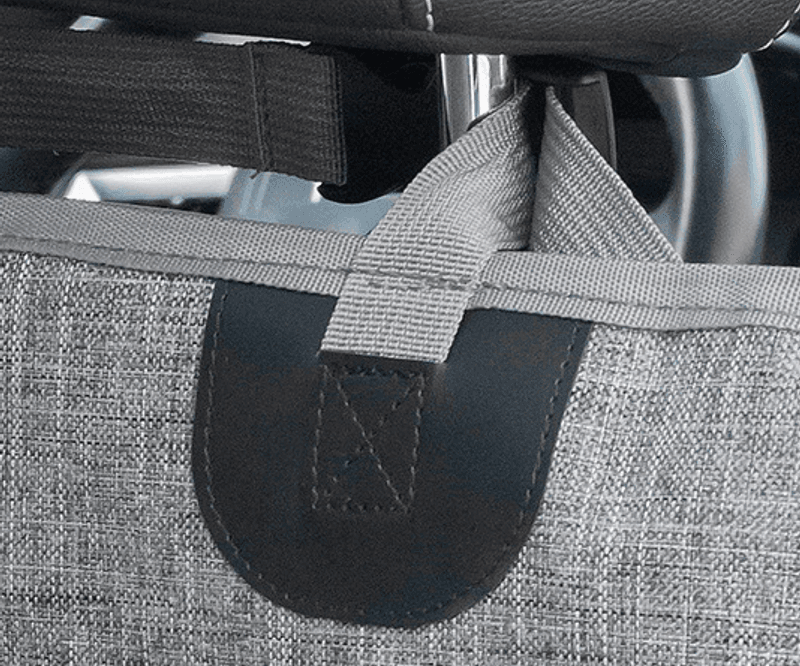 Grått bilsetetrekk Velvet Quilt Delux