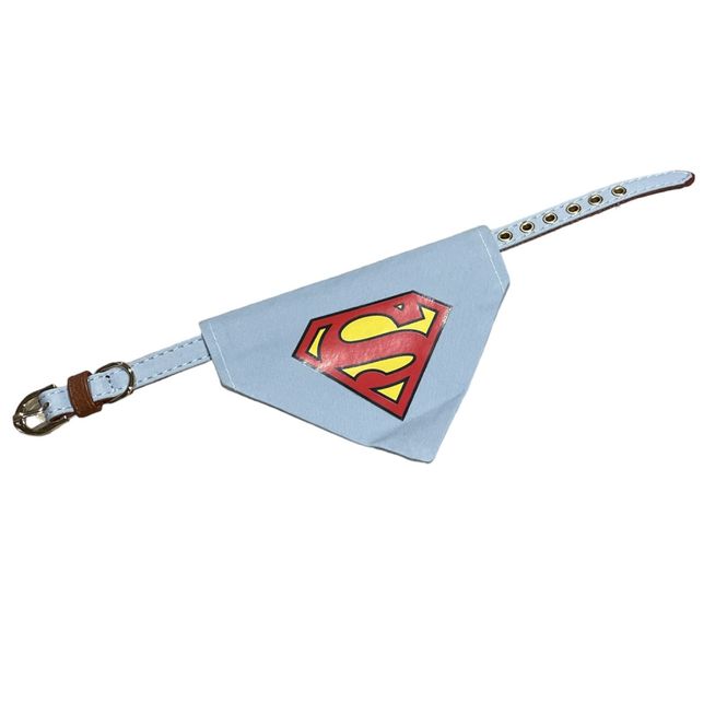 Hovedbilde Lyseblå superman hundebandana