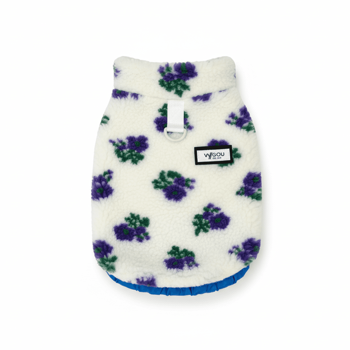 Teddy hundevest med blomster - Lilla