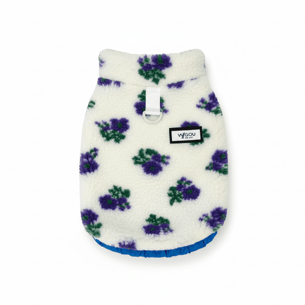 Hovedbilde Teddy hundevest med blomster - Lilla