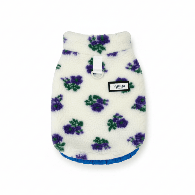 Hovedbilde Teddy hundevest med blomster - Lilla