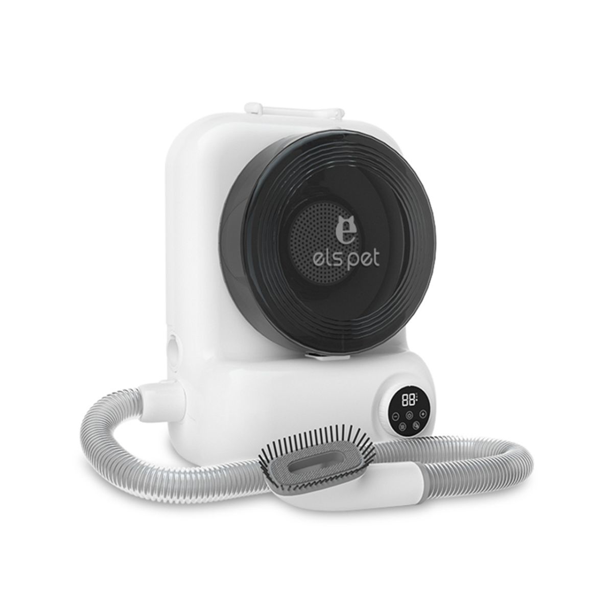 ELS PET 5-i-1 Pelsstellmaskin – klipping, børsting, hårfjerning, blåsing og sug i én maskin