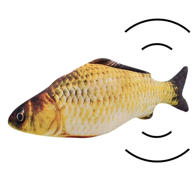 Gul Sprellende fisk katteleke
