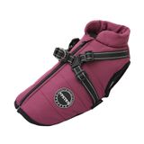 Hovedbilde Vinrødt hundedekken-integrert sele